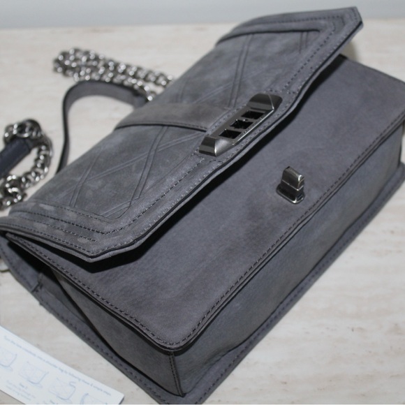 Rebecca Minkoff Grey Love Crossbody Bag - Picture 14 of 16